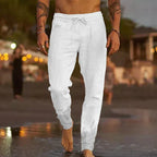 Men's Casual Linen Jogger Pants
