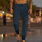 Men's Casual Linen Jogger Pants