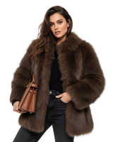 Women’s Short Faux-Fur-Style Jacket