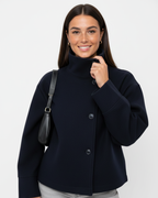 Women’s Stand-Collar Button Jacket
