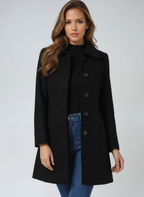 Women’s Single-Breasted Long Coat