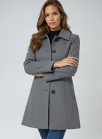 Women’s Single-Breasted Long Coat