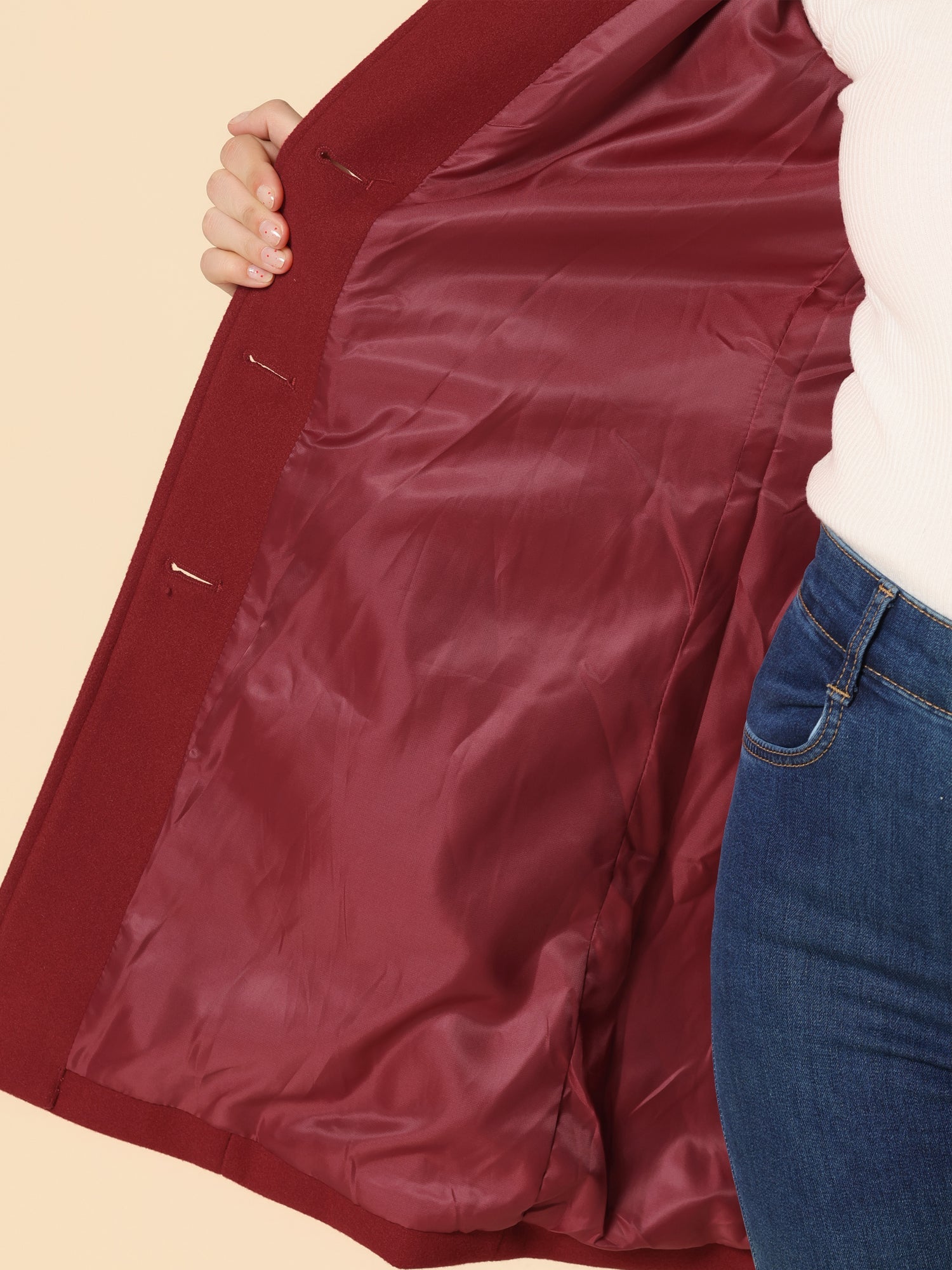 Women’s Single-Breasted Long Coat