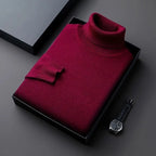 Men’s Turtleneck Long Sleeve Knit Sweater