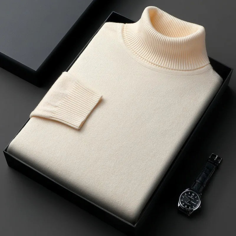 Men’s Turtleneck Long Sleeve Knit Sweater
