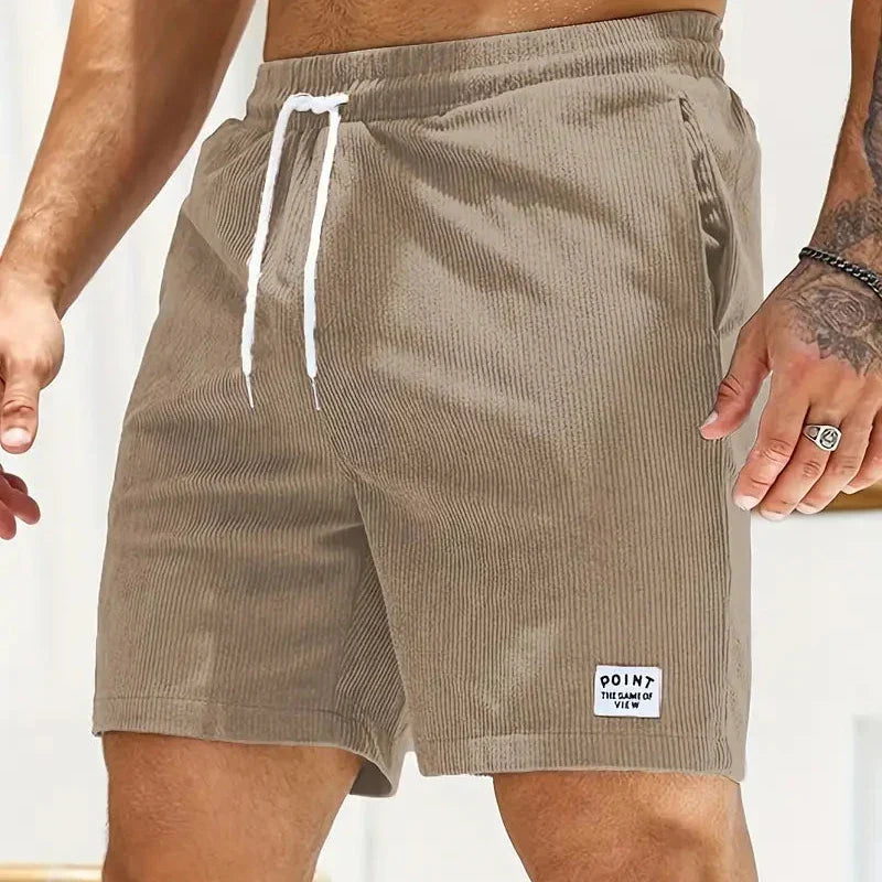Men's Corduroy Drawstring Shorts