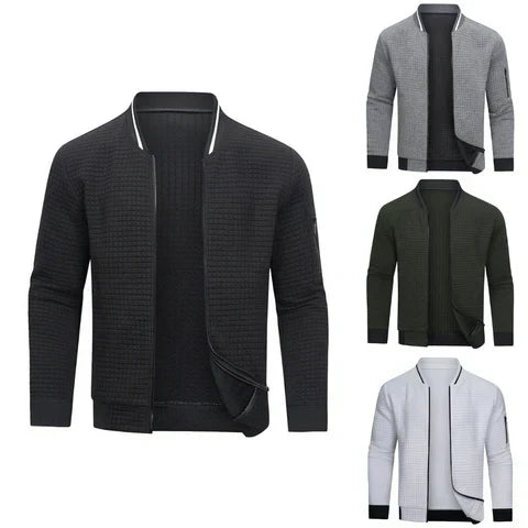 Men’s Textured Bomber Jacket