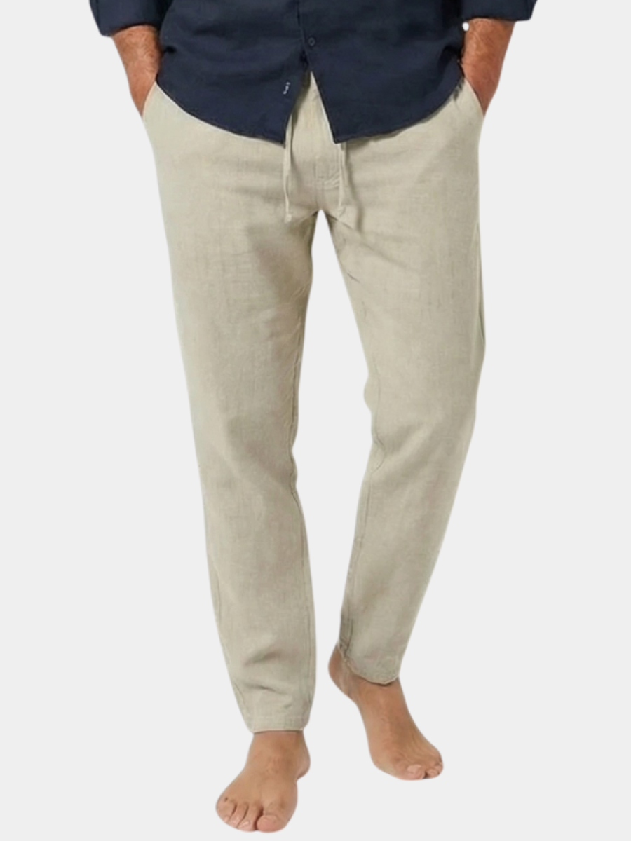 Men's Casual Linen Jogger Pants