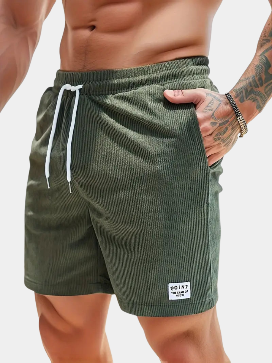 Men's Corduroy Drawstring Shorts