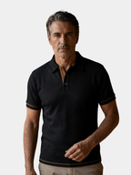 Men's Textured Knit Polo