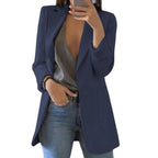 Women's Longline Open Front Blazer