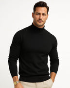 Men’s Mock-Neck Long-Sleeve Sweater