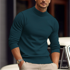 Men’s Mock-Neck Long-Sleeve Sweater