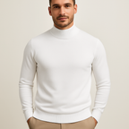 Men’s Mock-Neck Long-Sleeve Sweater