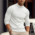 Men’s Mock-Neck Long-Sleeve Sweater