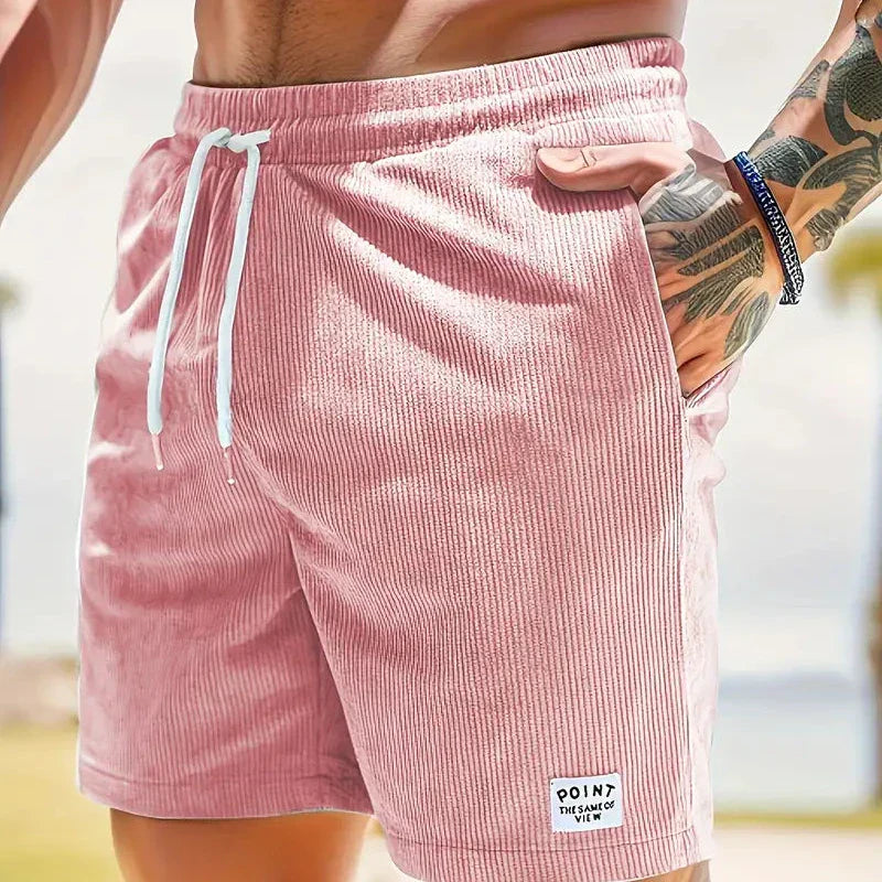 Men's Corduroy Drawstring Shorts