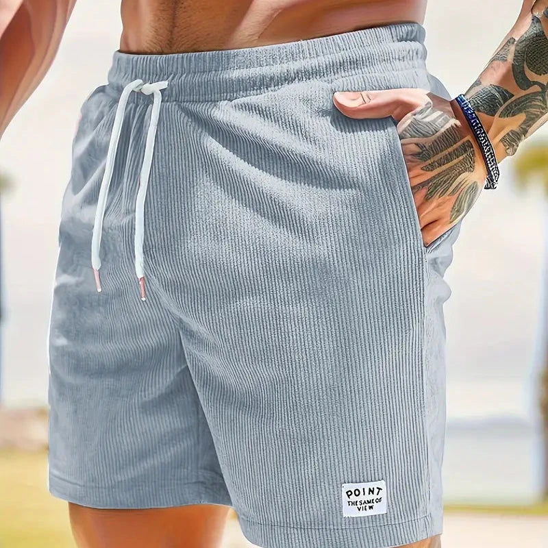 Men's Corduroy Drawstring Shorts