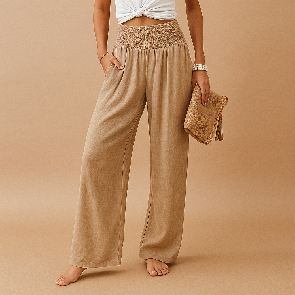 Women's Elastic Waist Palazzo Pants