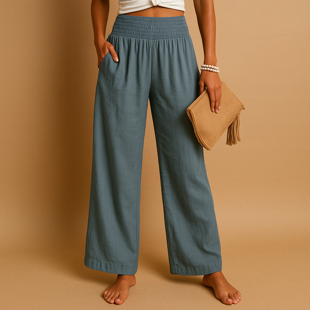 Women's Elastic Waist Palazzo Pants