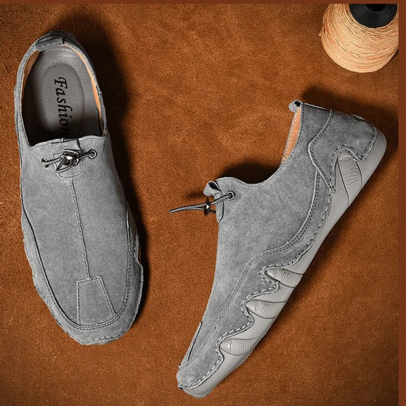 Men’s Drawstring Slip-On Casual Loafers