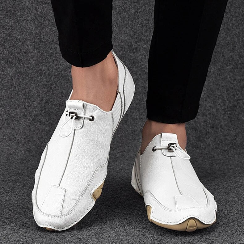 Men’s Drawstring Slip-On Casual Loafers