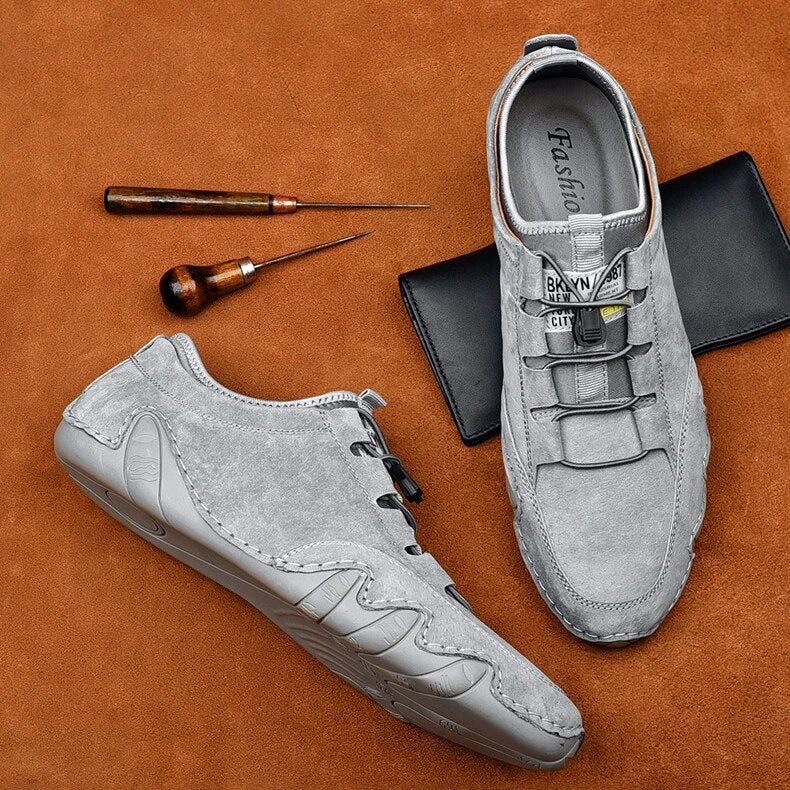 Men’s Drawstring Slip-On Casual Loafers