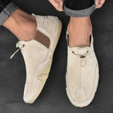 Men’s Drawstring Slip-On Casual Loafers