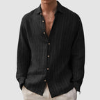 Men’s Relaxed-Fit Striped Button-Up Shirt