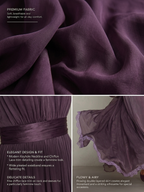 Women’s Elegant Pleated Maxi Dress