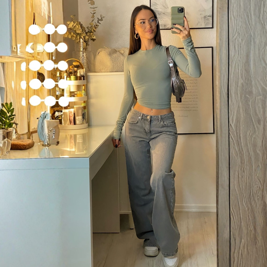 Women's Wide Leg Denim Jeans