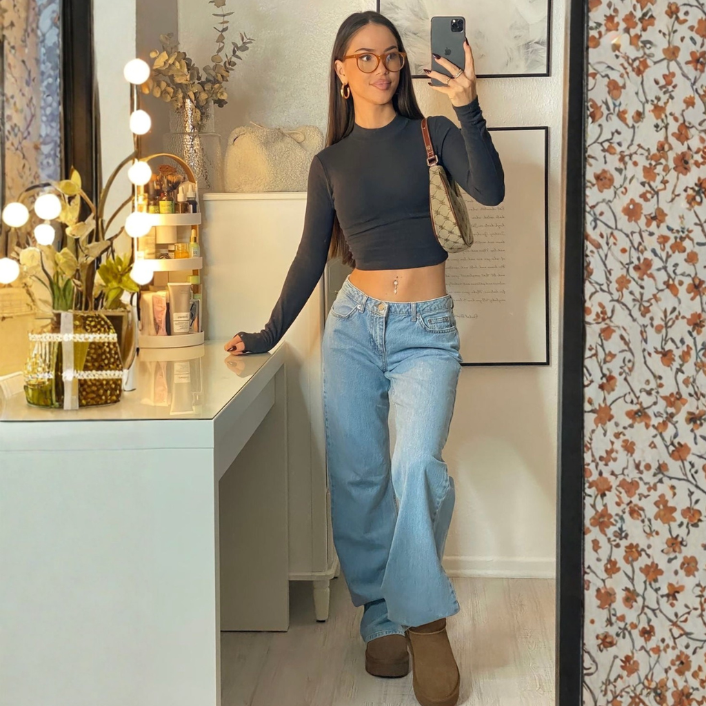 Women's Wide Leg Denim Jeans