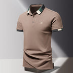 Men’s Contrast Trim Short Sleeve Polo Shirt