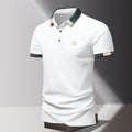 Men’s Contrast Trim Short Sleeve Polo Shirt