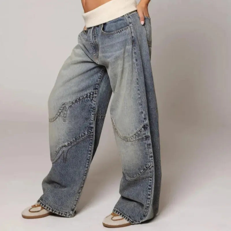 Women’s Relaxed Wide Leg Baggy Jeans