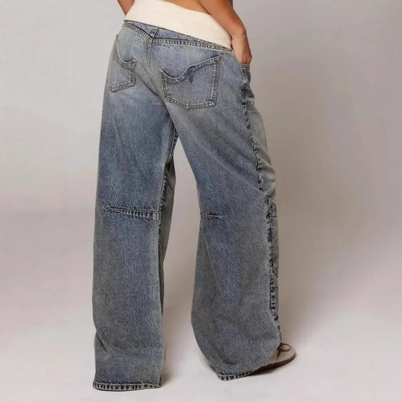 Women’s Relaxed Wide Leg Baggy Jeans