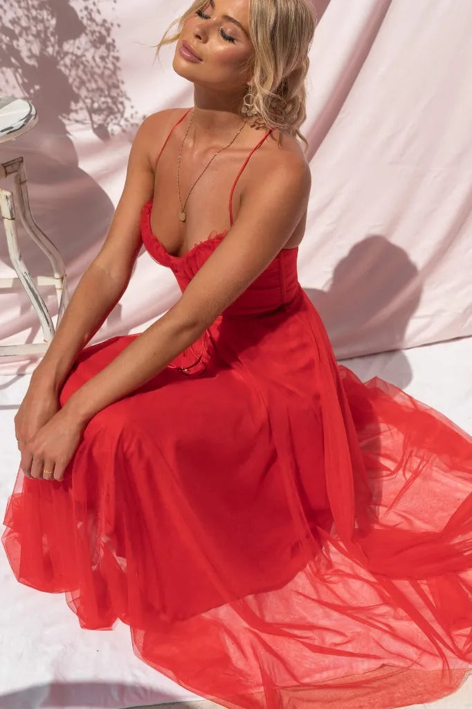 Women's Corset Tulle Dress