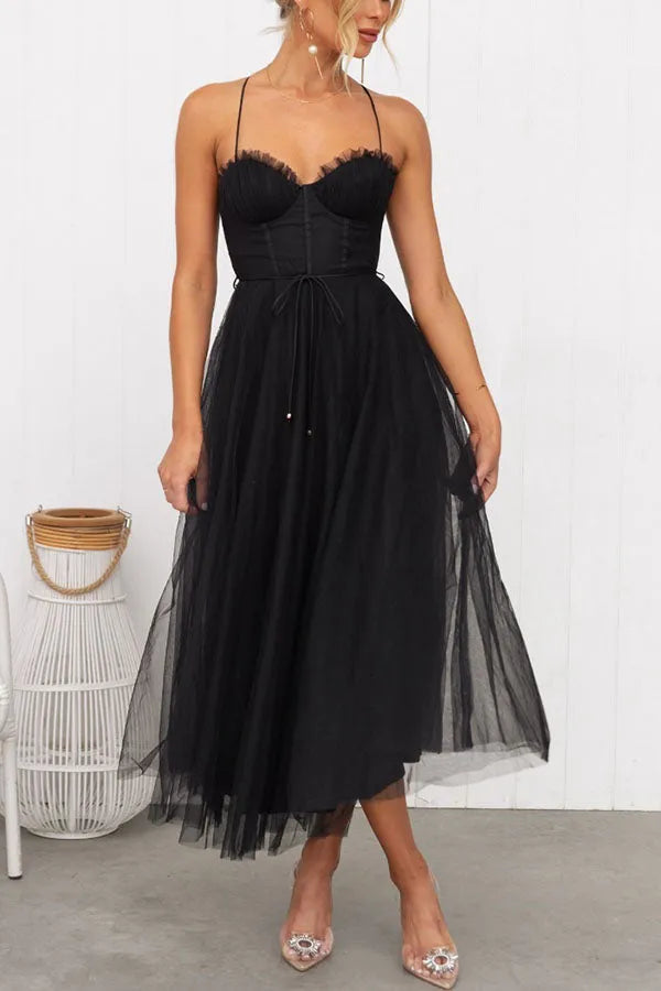 Women's Corset Tulle Dress