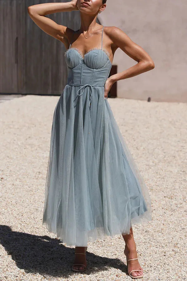 Women's Corset Tulle Dress