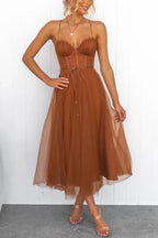 Women's Corset Tulle Dress