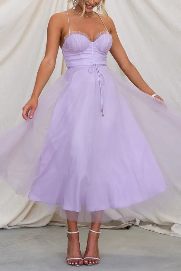 Women's Corset Tulle Dress