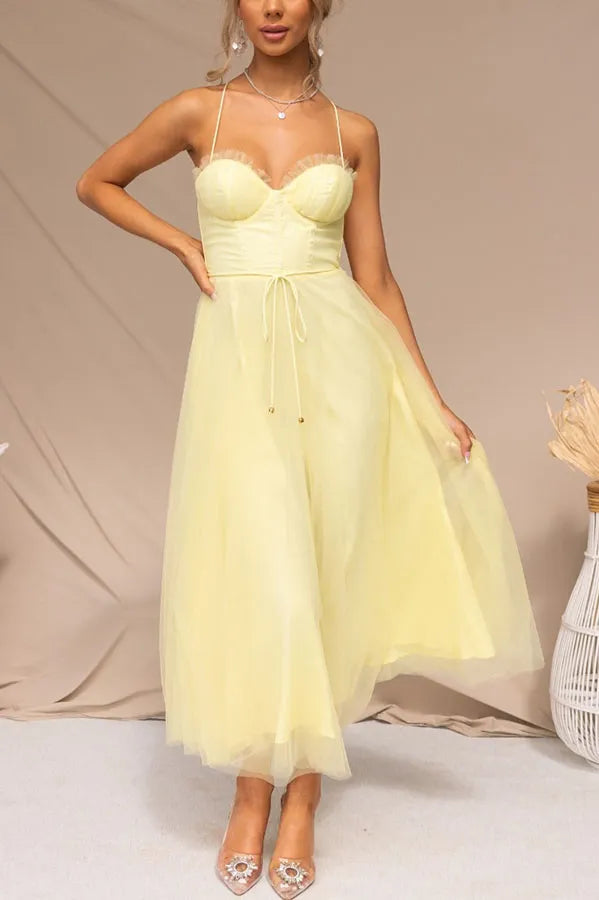 Women's Corset Tulle Dress