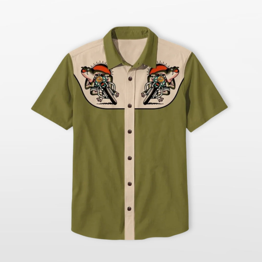 Men's Western Short Sleeve Shirt
