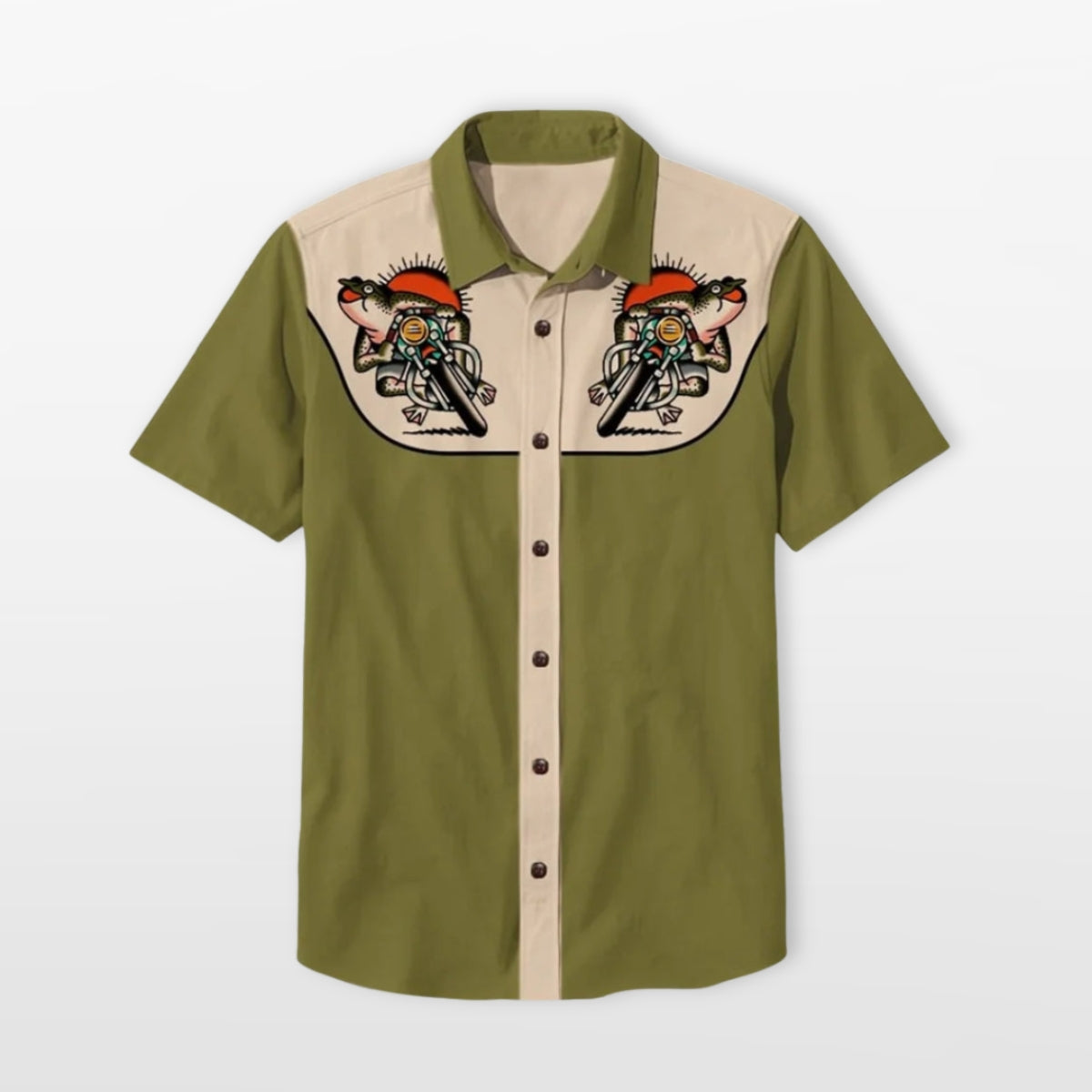 Men's Western Short Sleeve Shirt