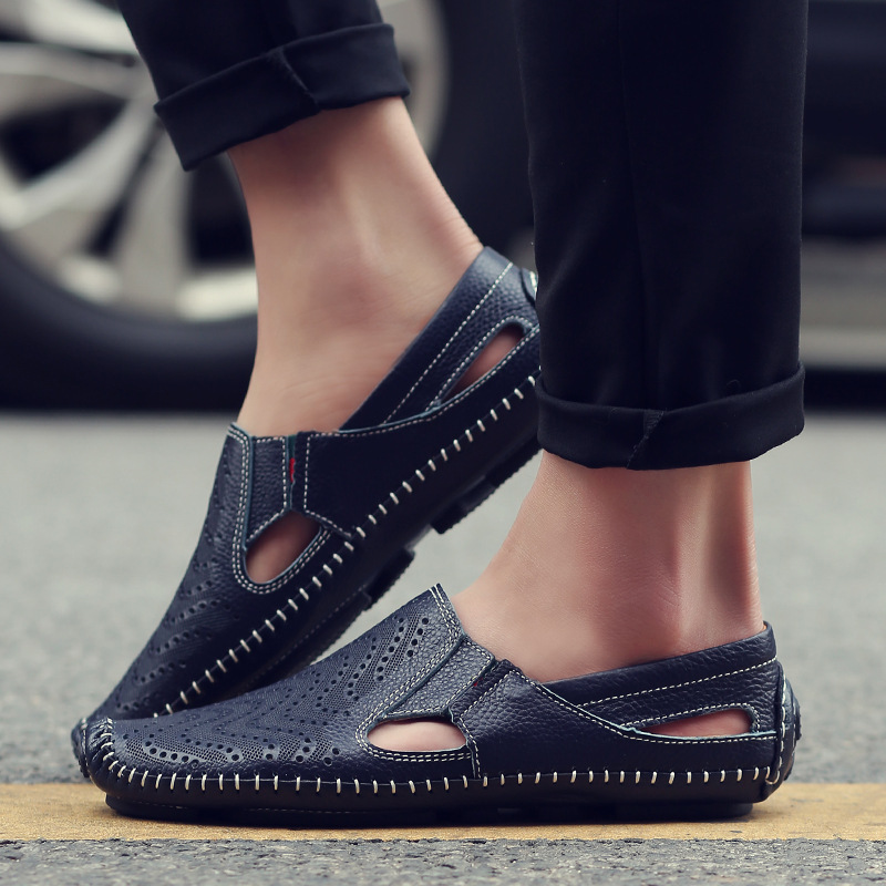 Men's Perforated Slip On Loafers