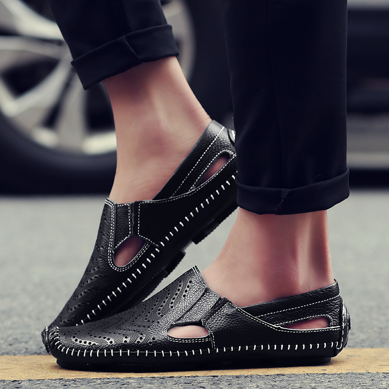 Men's Perforated Slip On Loafers