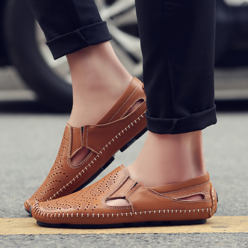 Men's Perforated Slip On Loafers