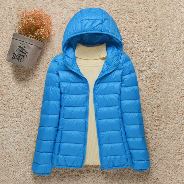 Women’s Hooded Quilted Puffer Jacket