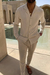 Men's Linen Look Resort Set