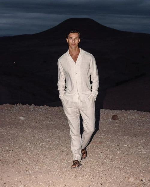 Men's Linen Look Resort Set