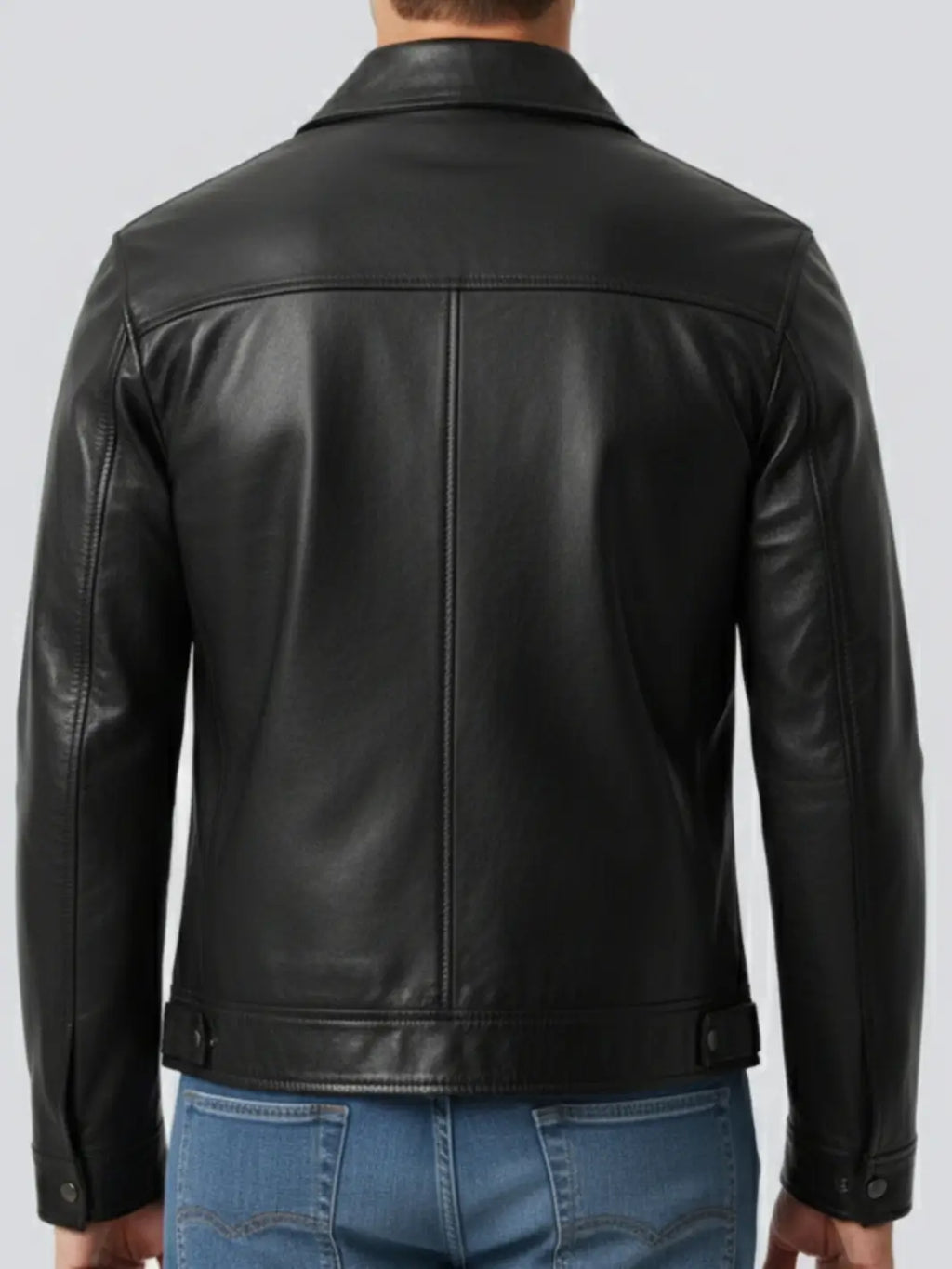 Men's Point-Collar Full-Zip Short Jacket